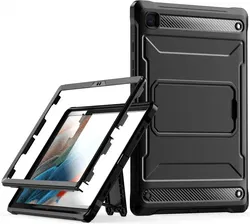 Samsung Galaxy Tab A8 Hoes met Screen Protector en Standaard Zwart afbeelding