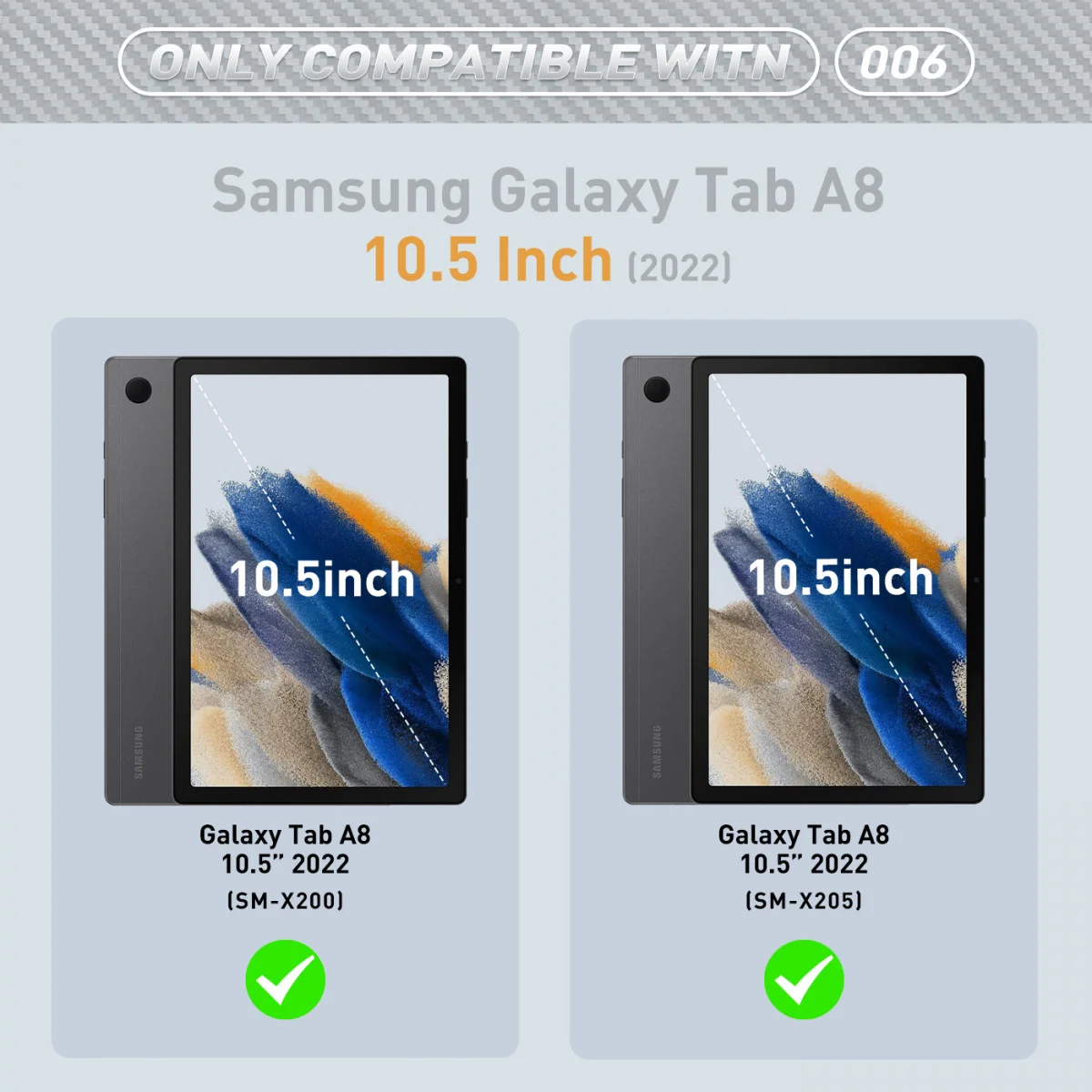 Samsung Galaxy Tab A8 Hoes met Screen Protector en Standaard Zwart afbeelding 8