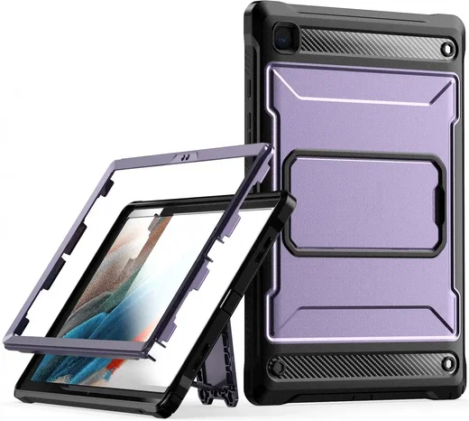 Samsung Galaxy Tab A8 Hoes met Screen Protector en Standaard Roze afbeelding 1
