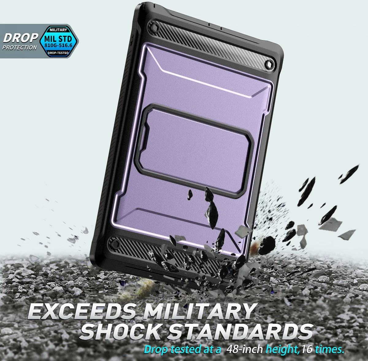 Samsung Galaxy Tab A8 Hoes met Screen Protector en Standaard Roze afbeelding 5