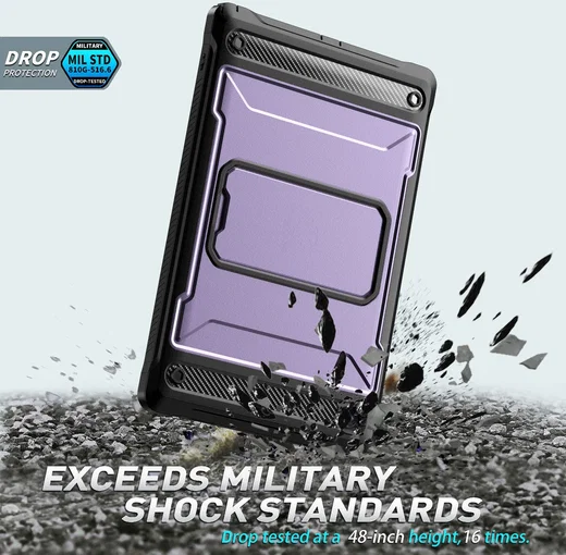 Samsung Galaxy Tab A8 Hoes met Screen Protector en Standaard Roze afbeelding 5