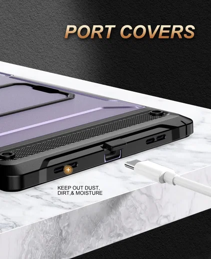Samsung Galaxy Tab A8 Hoes met Screen Protector en Standaard Roze afbeelding 6