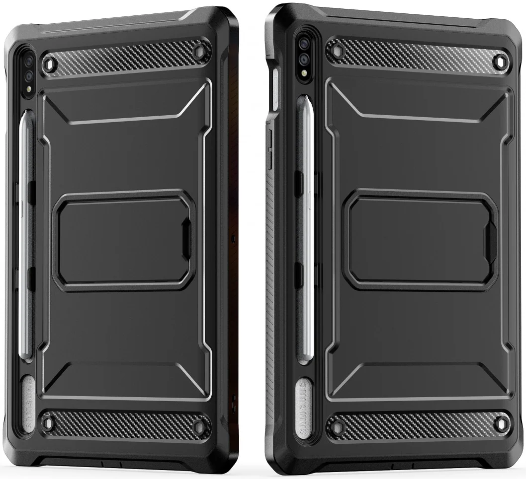 Samsung Galaxy Tab S7/S8 Hoes met Screen Protector en Standaard Zwart afbeelding 2