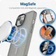 Apple iPhone 15 Hoesje met MagSafe Back Cover Matte Grijs afbeelding 4