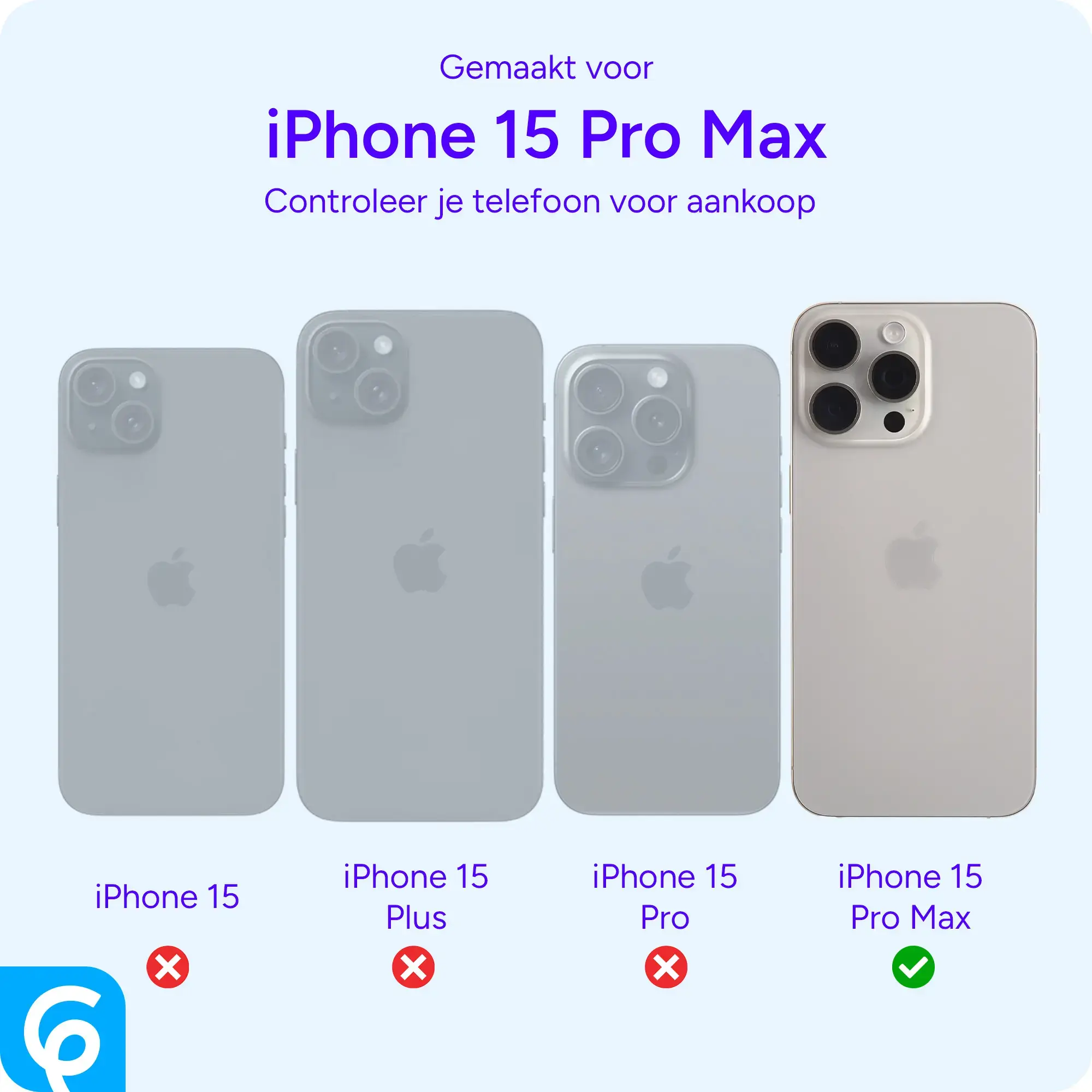 iPhone 15 Pro Max Hoesje met MagSafe Back Cover Matte Grijs afbeelding 5