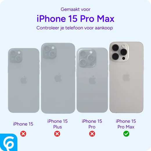 iPhone 15 Pro Max Hoesje met MagSafe Back Cover Matte Grijs afbeelding 5