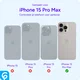 iPhone 15 Pro Max Hoesje met MagSafe Back Cover Matte Grijs afbeelding 5