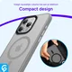 Apple iPhone 15 Pro Hoesje met MagSafe Back Cover Matte Grijs afbeelding 10