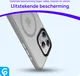 Apple iPhone 15 Pro Hoesje met MagSafe Back Cover Matte Grijs afbeelding 7