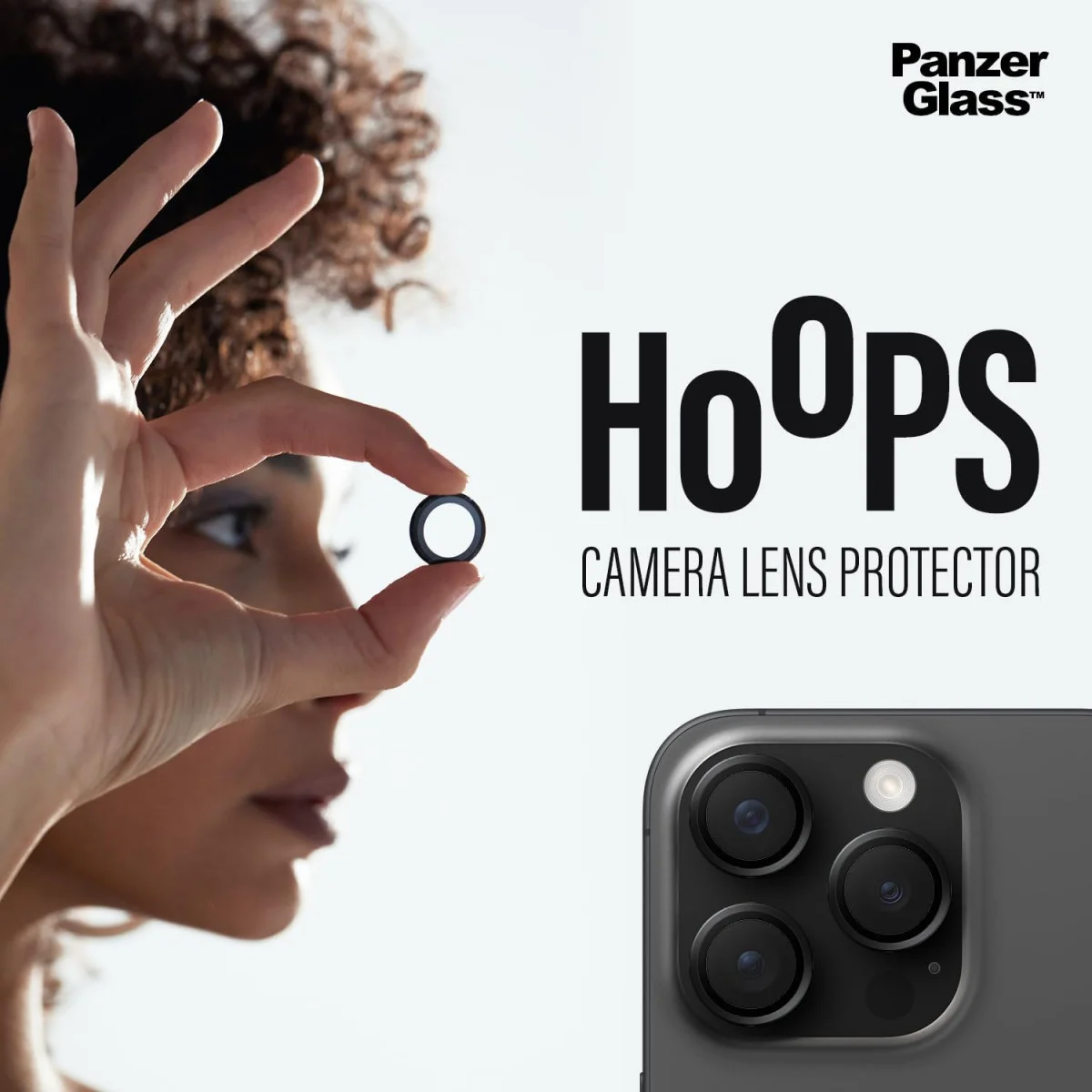 PanzerGlass iPhone 15 Pro / 15 Pro Max Camera Protector Titanium Zwart afbeelding 7