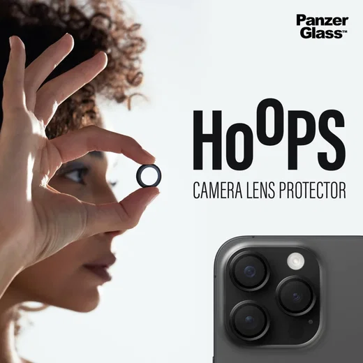 PanzerGlass iPhone 15 Pro / 15 Pro Max Camera Protector Titanium Zwart afbeelding 7