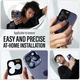 PanzerGlass iPhone 15 Pro / 15 Pro Max Camera Protector Titanium Zwart afbeelding 3