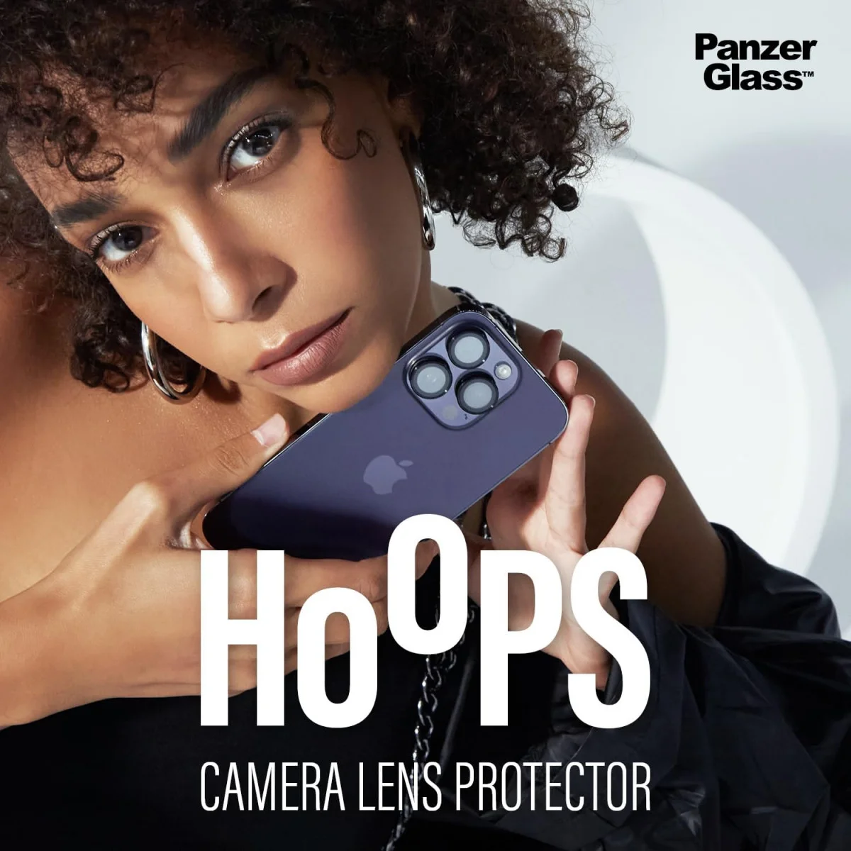 PanzerGlass iPhone 15 Pro / 15 Pro Max Camera Protector Titanium Zwart afbeelding 6