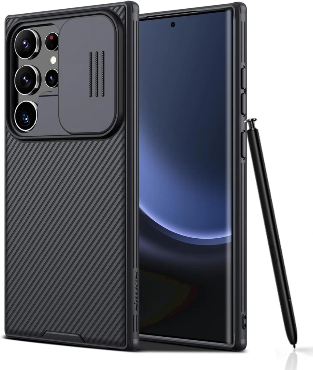 Nillkin CamShield Samsung Galaxy S24 Ultra Hoesje Camera Slider Zwart afbeelding 1