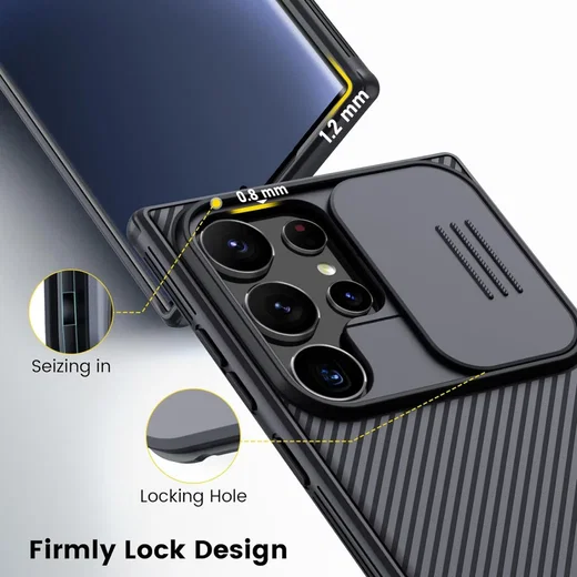 Nillkin CamShield Samsung Galaxy S24 Ultra Hoesje Camera Slider Zwart afbeelding 4