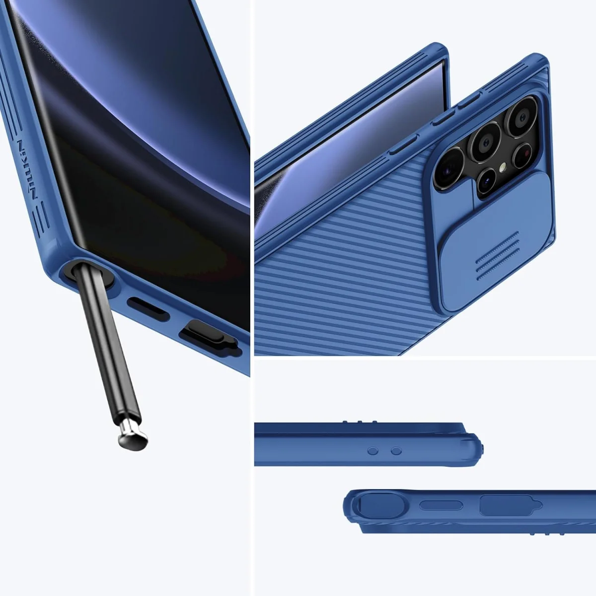 Nillkin CamShield Samsung Galaxy S24 Ultra Hoesje Camera Slider Blauw afbeelding 8