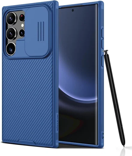 Nillkin CamShield Samsung Galaxy S24 Ultra Hoesje Camera Slider Blauw afbeelding 1