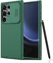 Nillkin CamShield Samsung Galaxy S24 Ultra Hoesje Camera Slider Groen