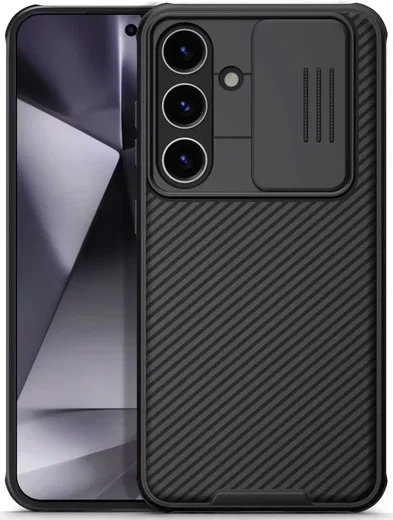 Nillkin CamShield Samsung Galaxy S24 Hoesje met Camera Slider Zwart afbeelding 1