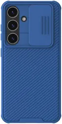 Nillkin CamShield Samsung Galaxy S24 Hoesje met Camera Slider Blauw afbeelding