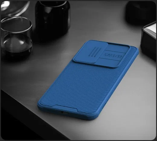 Nillkin CamShield Samsung Galaxy S24 Hoesje met Camera Slider Blauw afbeelding 4