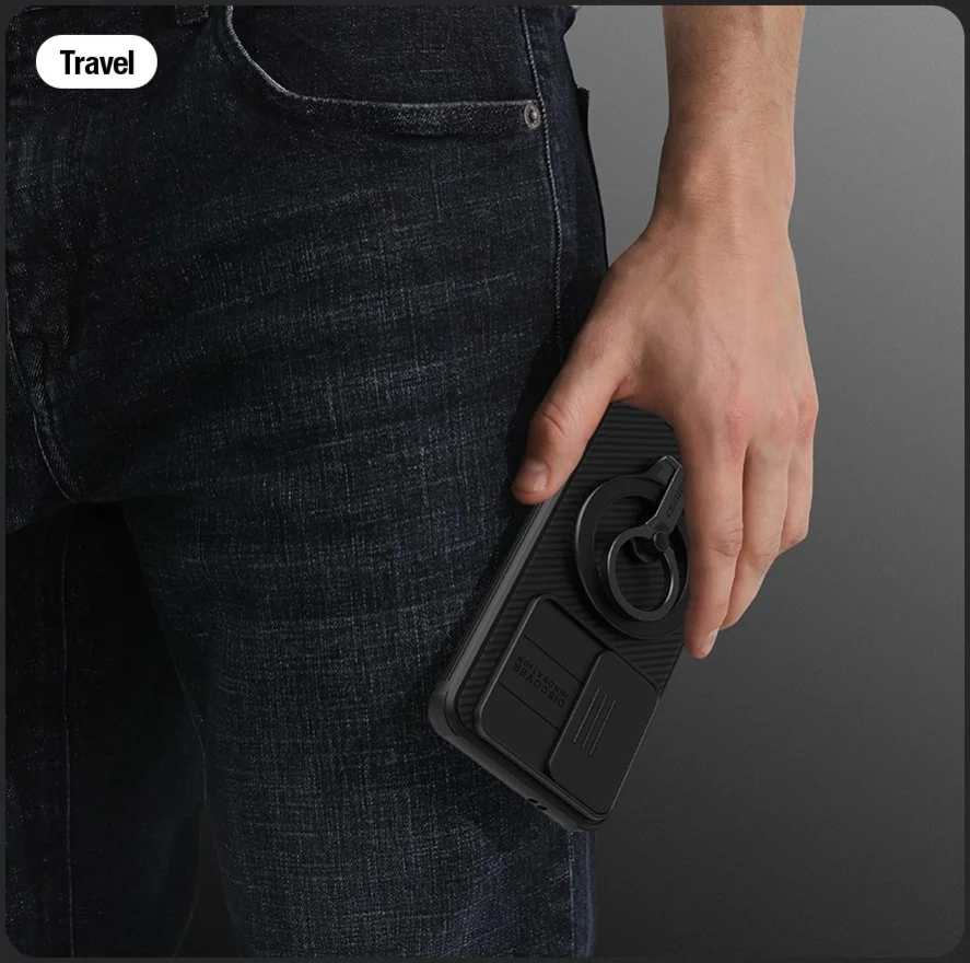 Nillkin CamShield MagSafe Samsung S24 Hoesje Camera Slider Zwart afbeelding 3