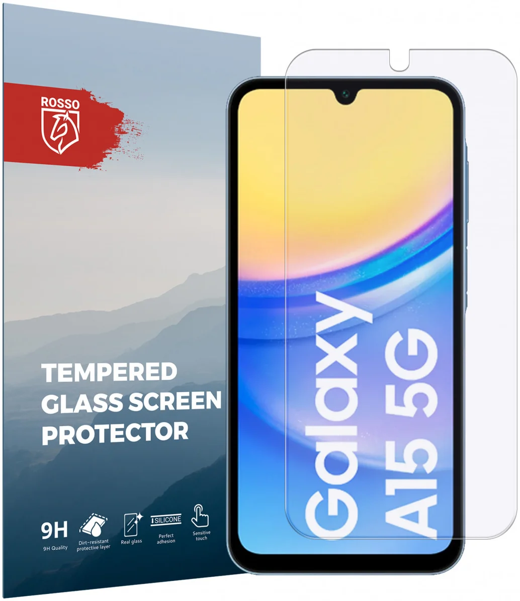 Rosso Samsung Galaxy A15 9H Tempered Glass Screen Protector afbeelding 1