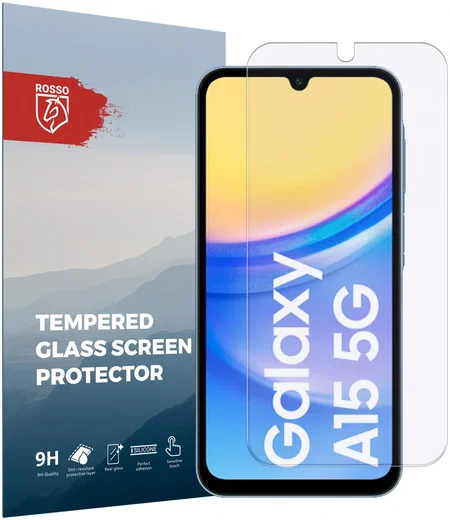 Rosso Samsung Galaxy A15 9H Tempered Glass Screen Protector afbeelding 1