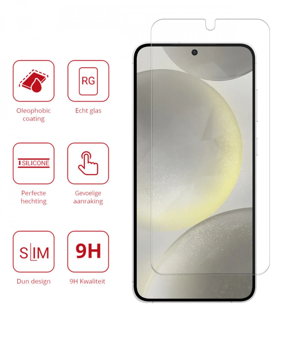 Rosso Samsung Galaxy S24 Plus 9H Tempered Glass Screen Protector afbeelding 2