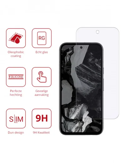 Rosso Google Pixel 8a 9H Tempered Glass Screen Protector afbeelding 2