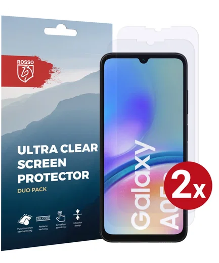 Rosso Samsung Galaxy A05s Screen Protector Ultra Clear Duo Pack afbeelding 1