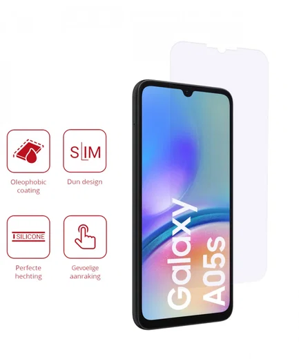 Rosso Samsung Galaxy A05s Screen Protector Ultra Clear Duo Pack afbeelding 2