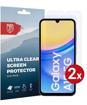 Rosso Samsung Galaxy A15 5G Screen Protector Ultra Clear Duo Pack