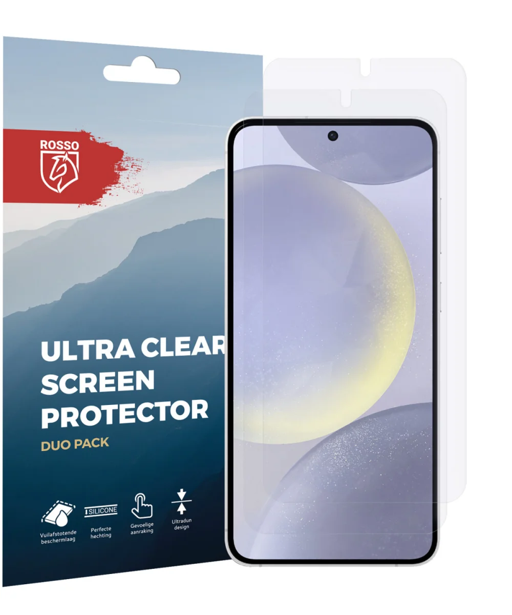 Rosso Samsung Galaxy S24 Screen Protector Clear Duo Pack afbeelding 7