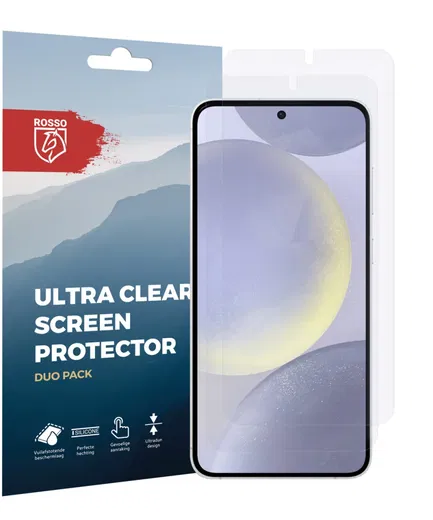 Rosso Samsung Galaxy S24 Screen Protector Clear Duo Pack afbeelding 7