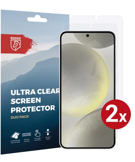 Rosso Samsung Galaxy S24 Plus Screen Protector Clear Duo Pack afbeelding 1
