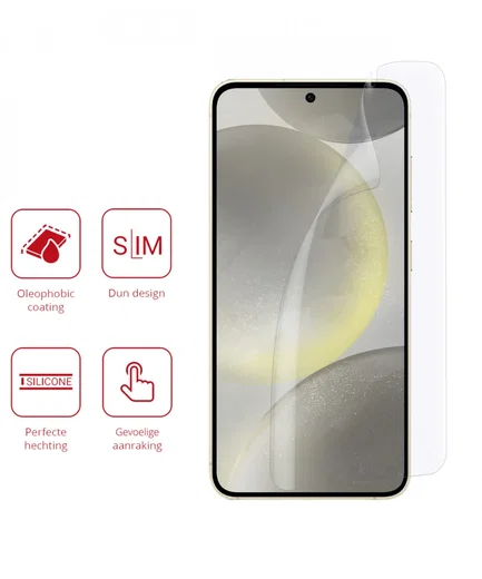 Rosso Samsung Galaxy S24 Plus Screen Protector Clear Duo Pack afbeelding 2