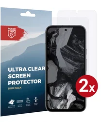 Rosso Google Pixel 8a Screen Protector Ultra Clear Duo Pack afbeelding