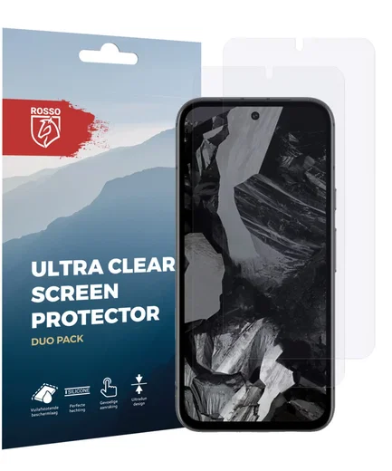 Rosso Google Pixel 8a Screen Protector Ultra Clear Duo Pack afbeelding 5
