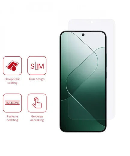 Rosso Xiaomi 14 Screen Protector Ultra Clear Duo Pack afbeelding 2