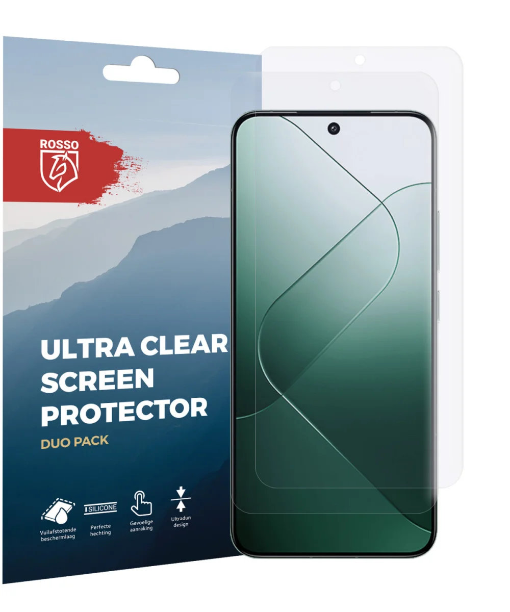 Rosso Xiaomi 14 Screen Protector Ultra Clear Duo Pack afbeelding 6