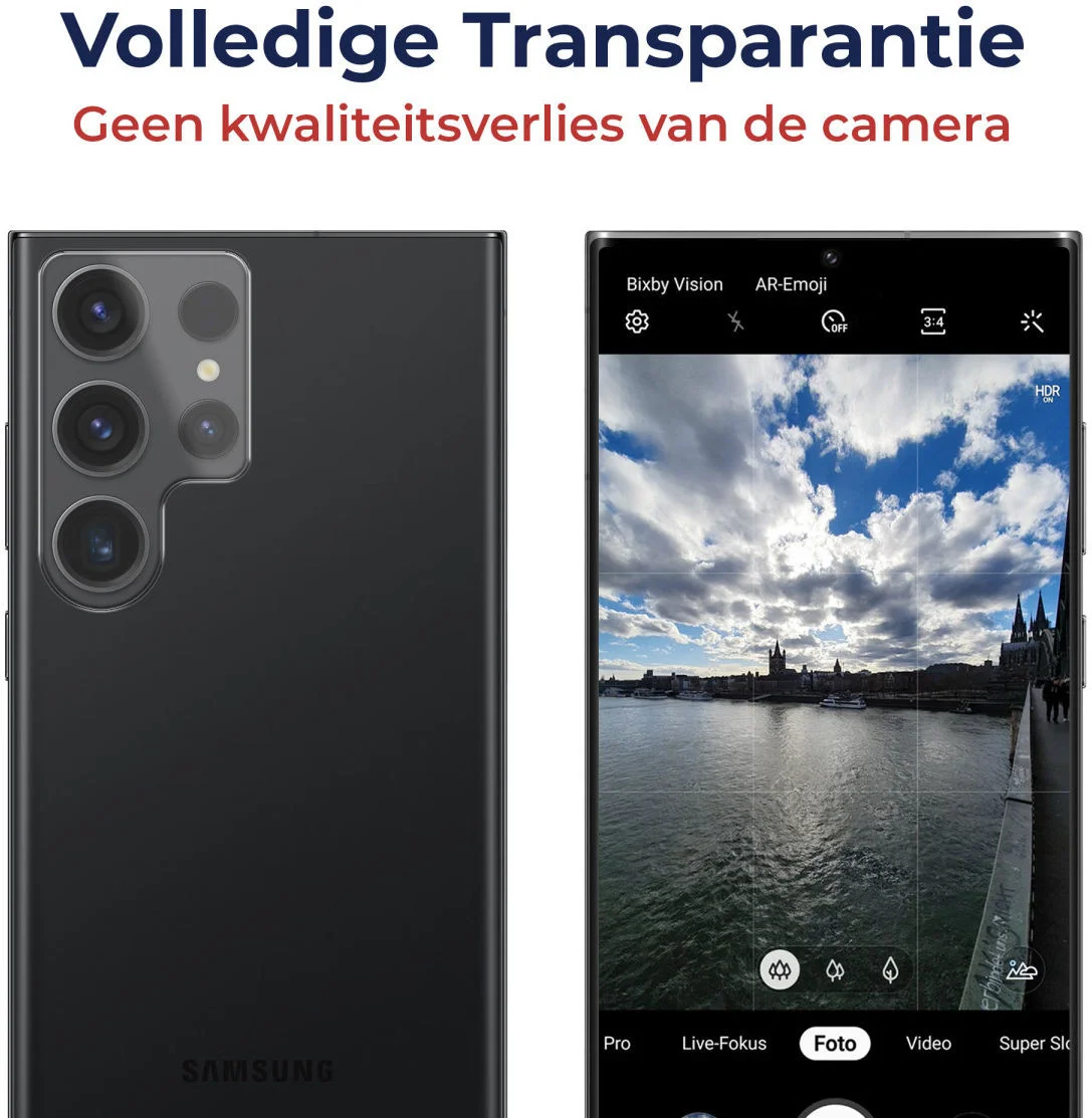 Rosso Samsung Galaxy S24 Ultra Camera Lens Protector Transparant afbeelding 4