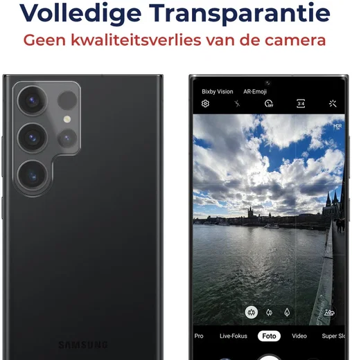 Rosso Samsung Galaxy S24 Ultra Camera Lens Protector Transparant afbeelding 4
