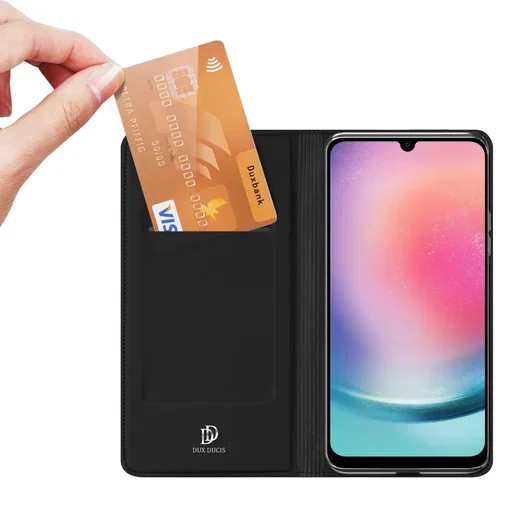 Dux Ducis Skin Pro Samsung Galaxy A25 Hoesje Portemonnee Zwart afbeelding 2