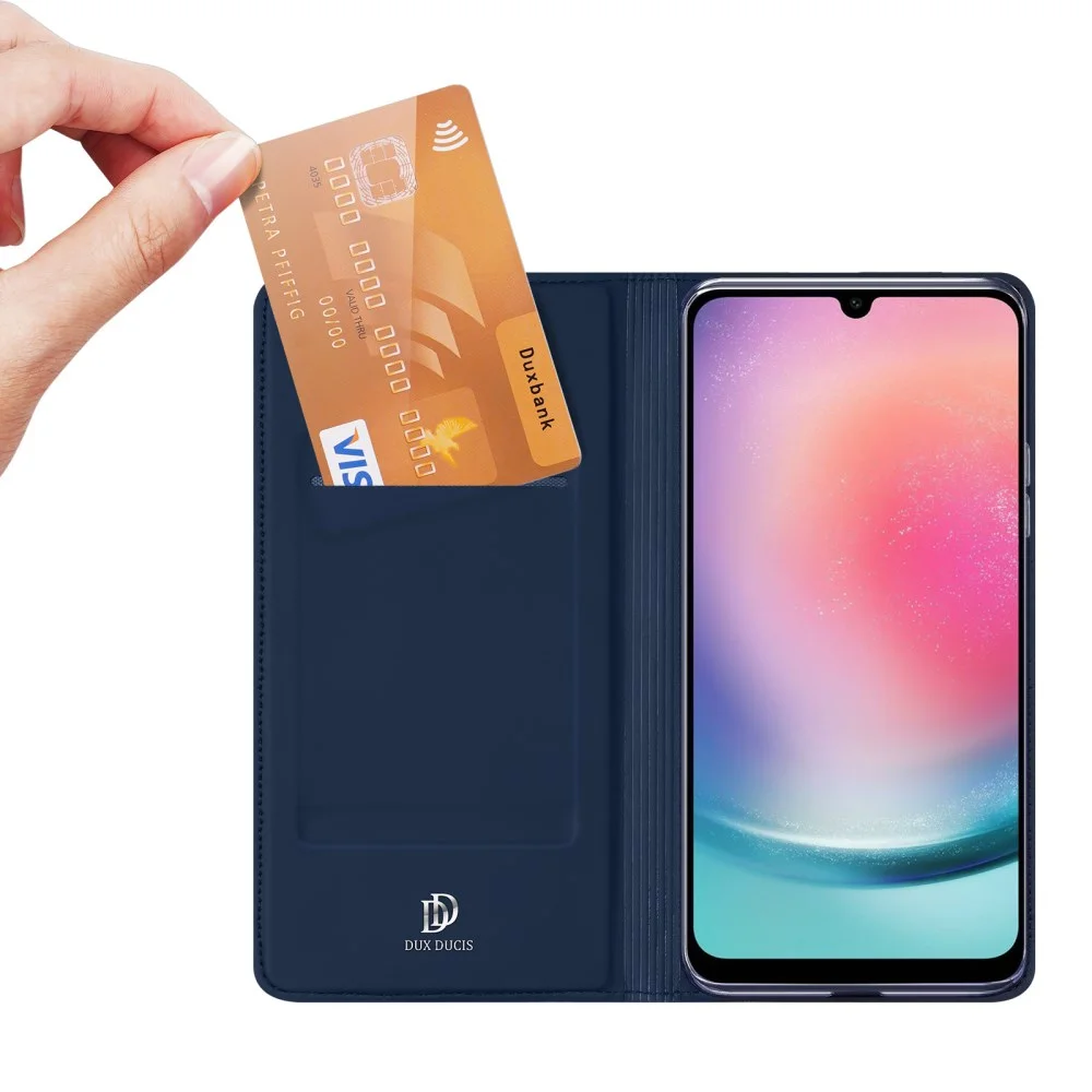 Dux Ducis Skin Pro Samsung Galaxy A25 Hoesje Portemonnee Blauw afbeelding 2