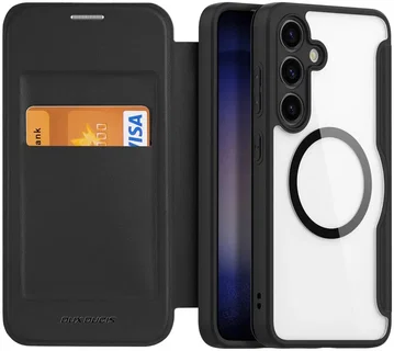 Dux Ducis Skin X Pro Samsung S24 Plus Hoesje MagSafe Book Case Zwart