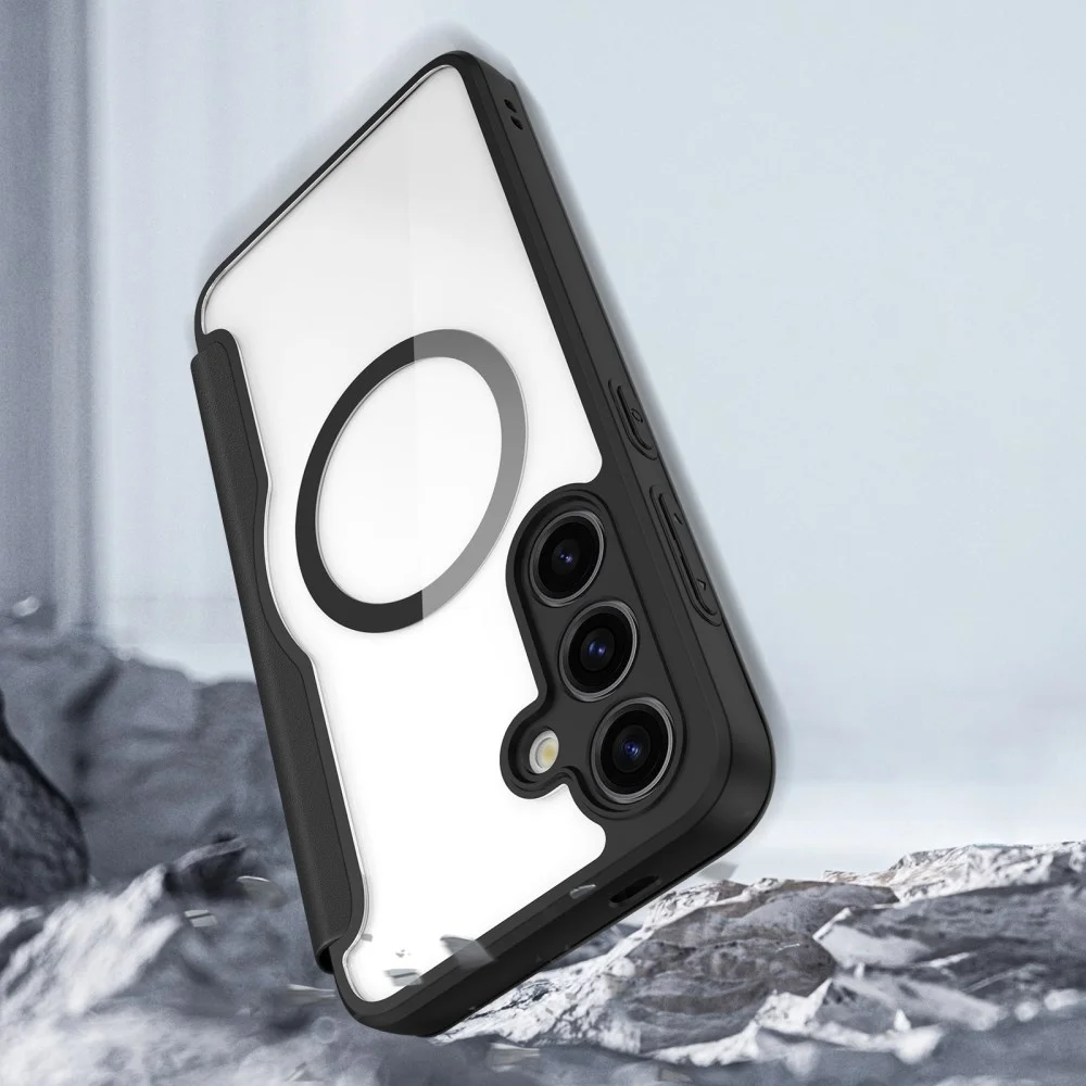 Dux Ducis Skin X Pro Samsung S24 Plus Hoesje MagSafe Book Case Zwart afbeelding 11