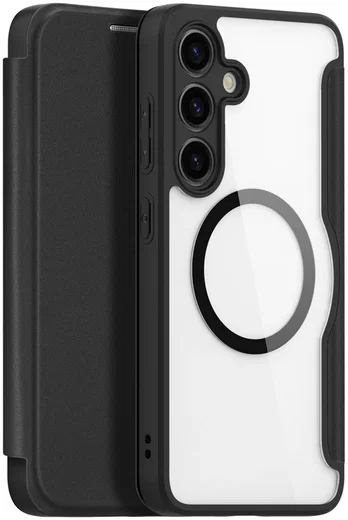 Dux Ducis Skin X Pro Samsung S24 Plus Hoesje MagSafe Book Case Zwart afbeelding 2