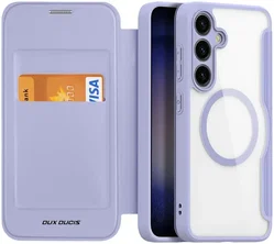 Dux Ducis Skin X Pro Samsung S24 Plus Hoesje MagSafe Book Case Paars afbeelding