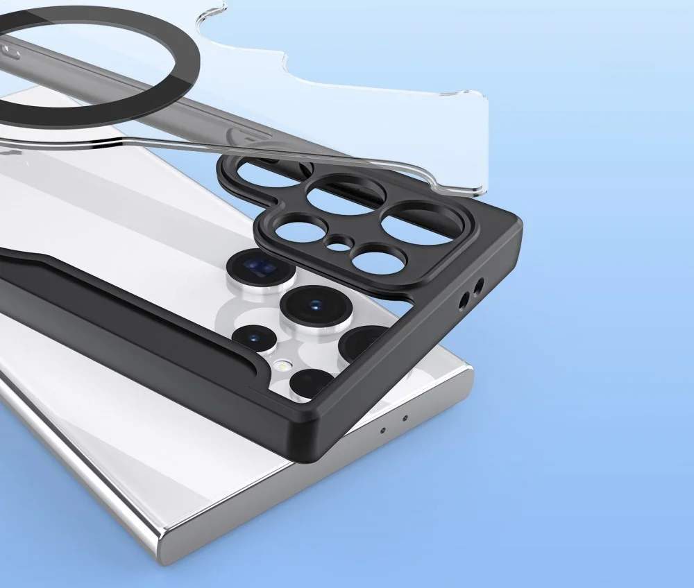 Dux Ducis Skin X Pro Samsung S24 Ultra Hoesje MagSafe Book Case Zwart afbeelding 12